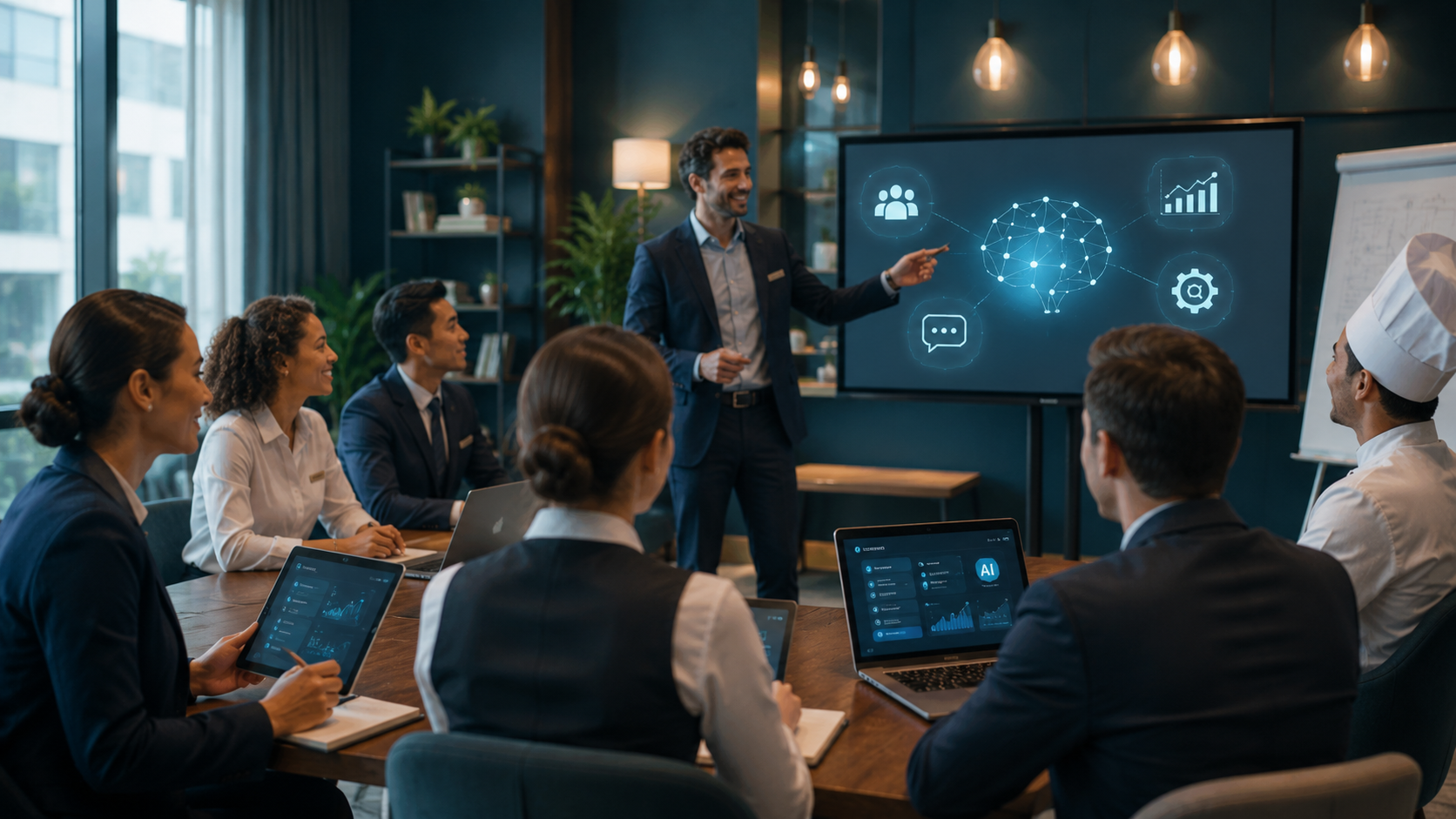 Formación en inteligencia artificial para equipos hoteleros