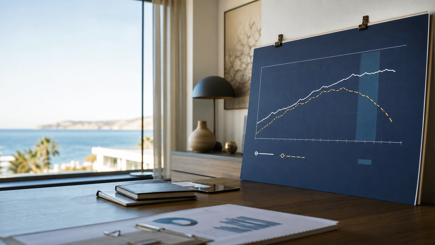 Curvas de forecast y objetivo de octubre se separan mientras se reduce la ventana de actuación